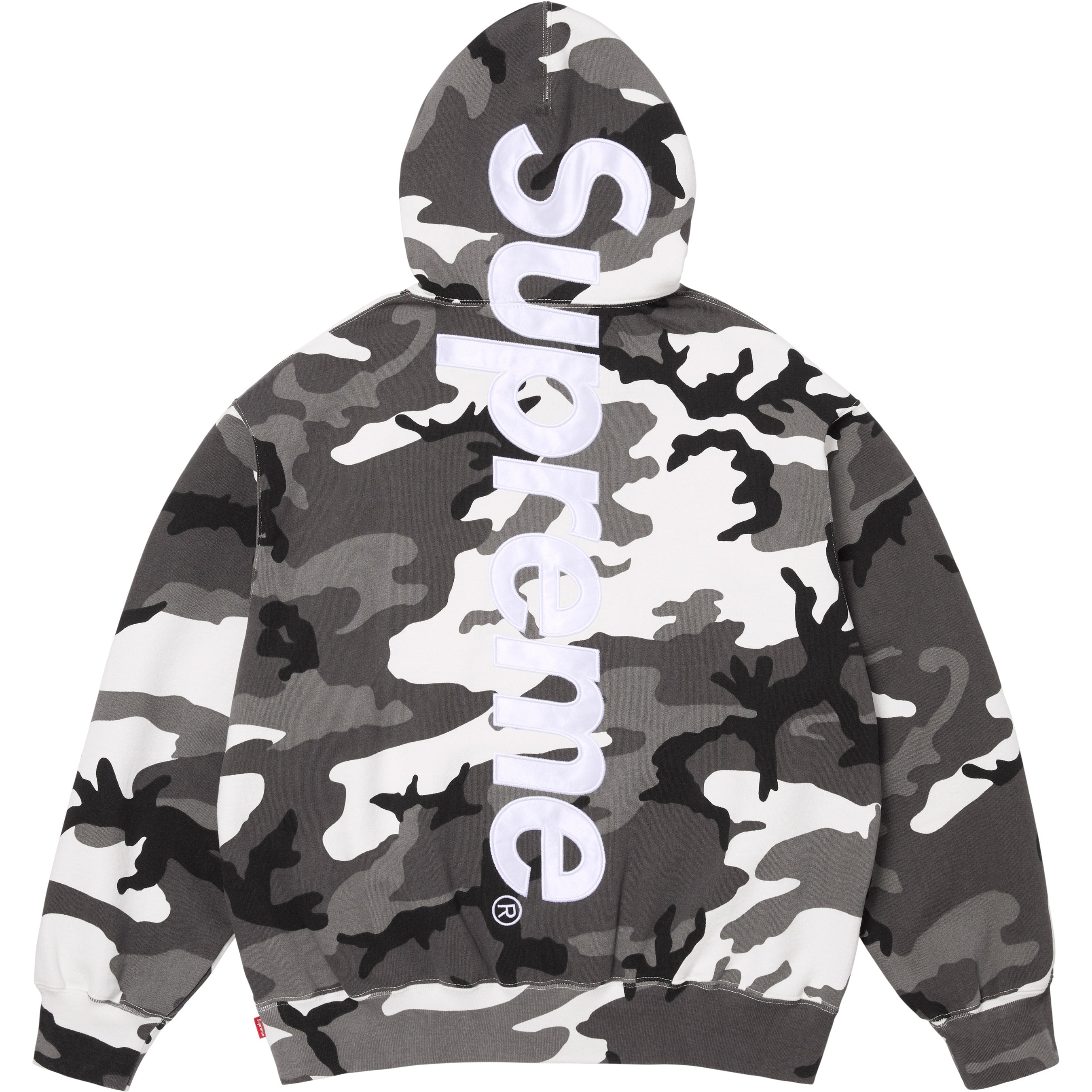 Satin Appliqué Hooded Sweatshirt view 6